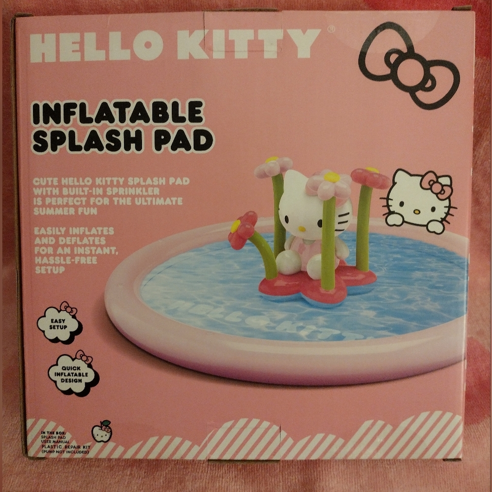 Hello Kitty Inflatable Splash Pad - 5 Feet Wide - Picture 6 of 6